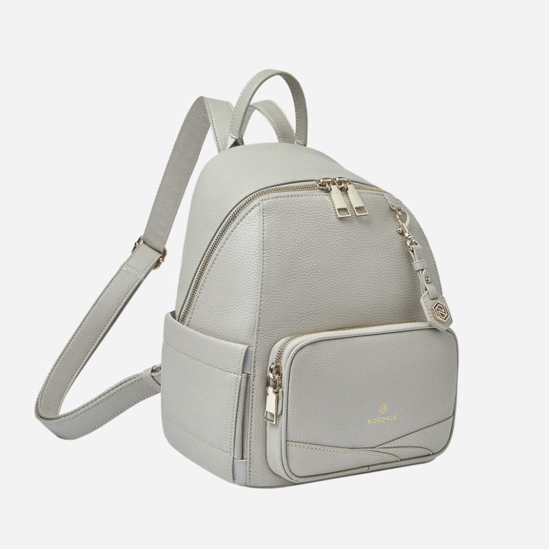 Pollina Vegan Mini Backpack-Light Gray | Nordace