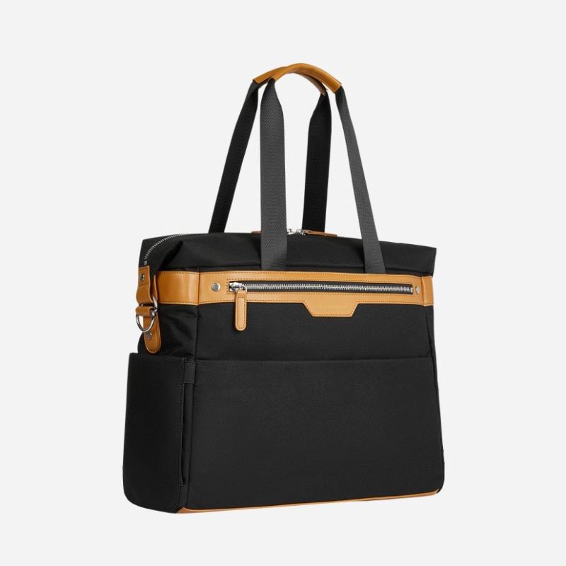 Hinz - Tote Bag For Work-Black-Brown | Nordace